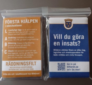nodfilt med etikett